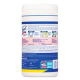 LYSOL® Brand Disinfecting Wipes, 1-Ply, 7 x 7.25, Lemon and Lime Blossom, White, 80 Wipes/Canister, 6 Canisters/Carton (RAC77182CT) Case of 6