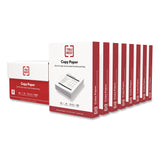TRU RED Copy Paper, 92 Bright, 20 lb Bond Weight, 8.5 x 11, 500 Sheets/Ream, 8 Reams/Carton (TUD597024045) Case of 8