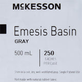 McKesson Emesis Basin Graphite 16 oz. Plastic Single Patient Use (1028127_EA) 1/EA