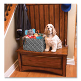 Bankers Box® STOR/FILE Decorative Medium-Duty Storage Box, Letter/Legal Files, 12.5" x 16.25" x 10.5", Black/White Brocade Design, 4/CT (FEL0022705) Case of 4