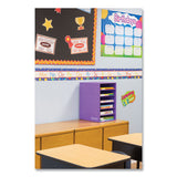 Bankers Box® Vertical Classroom Organizer, 6 Shelves, 11.88 x 13.25 x 18, Purple (FEL3381201) Each