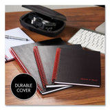 Black n' Red™ Hardcover Twinwire Notebooks, SCRIBZEE Compatible, 1-Subject, Wide/Legal Rule, Black Cover, (70) 8.25 x 5.88 Sheets (JDKL67000) Each