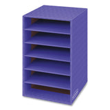 Bankers Box® Vertical Classroom Organizer, 6 Shelves, 11.88 x 13.25 x 18, Purple (FEL3381201) Each