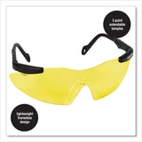 Smith & Wesson® Magnum 3G Safety Eyewear, Black Frame, Yellow/Amber Lens, 12/Box (ANS19826) Box of 12