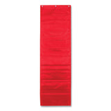 Carson-Dellosa Education Storage Pocket Chart, 10 Pockets, Hanger Grommets, 14 x 47, Red (CDPCD5653) Each