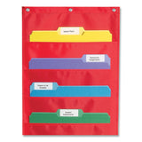Carson-Dellosa Education Storage Pocket Chart, 10 Pockets, Hanger Grommets, 14 x 47, Red (CDPCD5653) Each