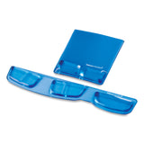 Fellowes® Gel Wrist Support with Attached Mouse Pad, 8.25 x 9.87, Blue (FEL9182201) Each
