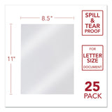 GBC® Design View Poly Presentation Covers for Binding Systems, Frost, 11 x 8.5, Unpunched, 25/Pack (GBC2514499) Pack of 25