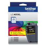 Brother LC401XLYS High-Yield Ink, 500 Page-Yield, Yellow (BRTLC401XLYS) Each