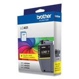 Brother LC401YS Ink, 200 Page-Yield, Yellow (BRTLC401YS) Each