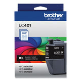 Brother LC401BKS Ink, 200 Page-Yield, Black (BRTLC401BKS) Each