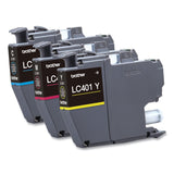 Brother LC4013PKS Ink, 200 Page-Yield, Cyan/Magenta/Yellow, 3/Pack (BRTLC4013PKS) Pack of 3