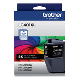 Brother LC401XLBKS High-Yield Ink, 500 Page-Yield, Black (BRTLC401XLBKS) Each