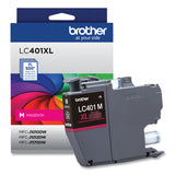 Brother LC401XLMS High-Yield Ink, 500 Page-Yield, Magenta (BRTLC401XLMS) Each