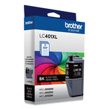 Brother LC401XLBKS High-Yield Ink, 500 Page-Yield, Black (BRTLC401XLBKS) Each