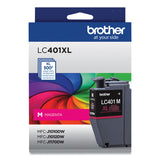 Brother LC401XLMS High-Yield Ink, 500 Page-Yield, Magenta (BRTLC401XLMS) Each