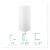 Windsoft® Kitchen Roll Towels, 2-Ply, 11 x 8.5, White, 85/Roll, 30 Rolls/Carton (WIN122085CTB) Case of 30