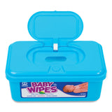 AmerCareRoyal® Baby Wipes Tub, Unscented, White, 80/Tub, 12 Tubs/Carton (RPPRPBWU80) 12 Packs of 80