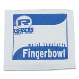 AmerCareRoyal® Moist Towelettes, Individually Wrapped, 4 x 6, Lemon Scent, White, 1,000/Carton (RPPRF1MB) Case of 1000
