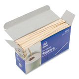 AmerCareRoyal® Wood Coffee Stirrers, 7.5" Long, 500/Box, 10 Boxes/Carton (RPPR825CT) Case of 5000