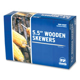 Royal Bamboo Skewers, 5 1/2", 10000/carton (RPPR814) Case of 10000
