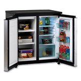 Avanti 5.5 CF Side by Side Refrigerator/Freezer, Black/Stainless Steel (AVARMS551SS)