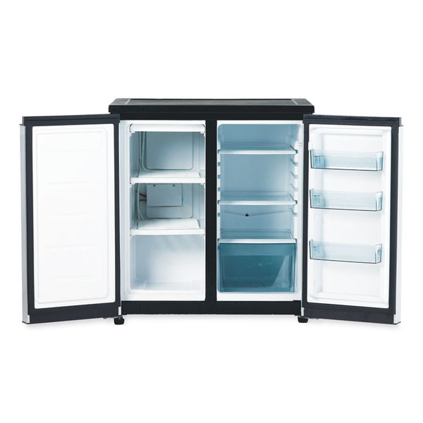 Avanti 5.5 CF Side by Side Refrigerator/Freezer, Black/Stainless Steel (AVARMS551SS)