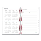 Blue Sky® Joselyn Weekly/Monthly Planner, Floral Artwork, 8 x 5, Pink/Peach/Black Cover, 12-Month (Jan to Dec): 2026 (BLS110396) Each