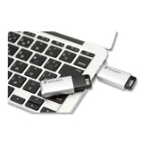Verbatim® Store 'n' Go Secure Pro USB Flash Drive with AES 256 Encryption, 128 GB, Silver (VER70057) Each