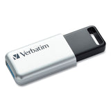 Verbatim® Store 'n' Go Secure Pro USB Flash Drive with AES 256 Encryption, 128 GB, Silver (VER70057) Each