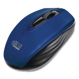 Adesso iMouse S50 Wireless Mini Mouse, 2.4 GHz Frequency/33 ft Wireless Range, Left/Right Hand Use, Blue (ADEIMOUSES50L) Each