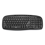 Adesso WKB1330CB Wireless Desktop Keyboard and Mouse Combo, 2.4 GHz Frequency/30 ft Wireless Range, Black (ADEWKB1330CB) Each