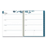 Blue Sky® Bakah Blue Weekly/Monthly Planner, Floral Artwork, 11 x 8.5, Blue/White Cover, 12-Month (Jan to Dec): 2026 (BLS137261) Each