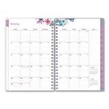 Blue Sky® Laila Create-Your-Own Cover Weekly/Monthly Planner, Wildflower Artwork, 8 x 5, Purple/Blue/Pink, 12-Month (Jan to Dec): 2026 (BLS137276) Each