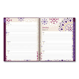Blue Sky® Gili Weekly/Monthly Planner, Jewel Tone Artwork, 11 x 8.5, Plum Cover, 12-Month (Jan to Dec): 2026 (BLS117889) Each