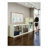 Tennsco Metal Bookcase, Three-Shelf, 34.5w x 13.5d x 40h, Putty (TNNB42PY) Each