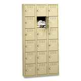 Tennsco Box Compartments, Triple Stack, 36w x 18d x 72h, Sand (TNNBS6121812CSD) Each