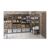 Tennsco Closed Commercial Steel Shelving, Six-Shelf, 36w x 24d x 75h, Medium Gray (TNNESPC62436MGY) Each