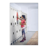 Tennsco Single-Tier Locker with Legs, Three Lockers with Hat Shelves and Coat Rods, 36w x 18d x 78h, Medium Gray (TNNSTS1218723MG) Each