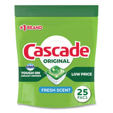 Cascade® ActionPacs, Fresh Scent, 13.5 oz Bag, 25/Pack, 5 Packs/Carton (PGC80675) Case of 125