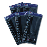 Tablemate® Table Set Rectangular Table Covers, Heavyweight Plastic, 54" x 108", Black, 6/Pack (TBL549BK) Pack of 6