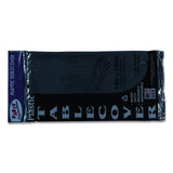 Tablemate® Table Set Rectangular Table Covers, Heavyweight Plastic, 54" x 108", Black, 6/Pack (TBL549BK) Pack of 6