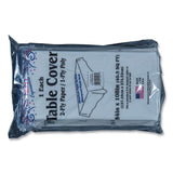 Tablemate® Table Set Poly Tissue Table Cover, 54" x 108", White, 6/Pack (TBLPT549WH) Pack of 6 Covers