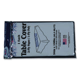 Tablemate® Table Set Poly Tissue Table Cover, 54" x 108", White, 6/Pack (TBLPT549WH) Pack of 6 Covers