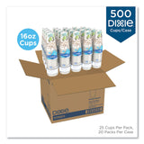 Dixie® PerfecTouch Paper Hot Cups, 16 oz, Coffee Haze Design, 25 Sleeve, 20 Sleeves/Carton (DXE5356DX) Box of 500