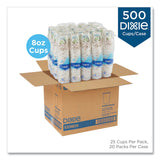 Dixie® PerfecTouch Paper Hot Cups, 8 oz, Coffee Haze Design, 25/Sleeve, 20 Sleeves/Carton (DXE5338DX) Case of 500
