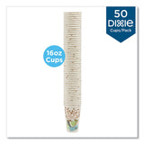 Dixie® PerfecTouch Paper Hot Cups, 16 oz, Coffee Haze Design, 50/Pack (DXE5356CD) Pack of 50