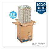 Dixie® PerfecTouch Paper Hot Cups, 8 oz, Coffee Haze Design, 50/Sleeve, 20 Sleeves/Carton (DXE5338CD) Case of 1000