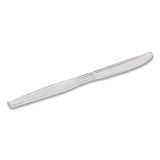 Dixie® Heavyweight Polystyrene Cutlery, Knives, Clear, 1,000/Carton (DXEKH017) Case of 1000