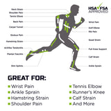 Green Drop™ Kinesiology Tape Black 2 X 10 Inch Nylon / Polyester / Spandex NonSterile (1230639_BX) 20/BX